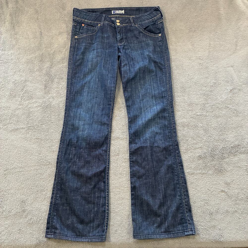 Hudson Signature Dark Wash Low Rise Flared Legs Bootcut Jeans Women's Size 32